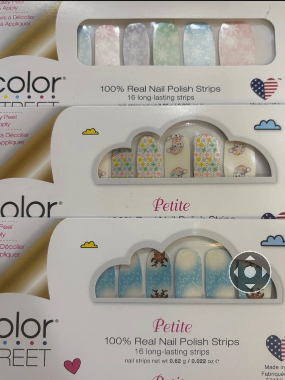 SALE! Color Street Petite Kids Nail Polish Strips - Pastel Floral & Blue Designs